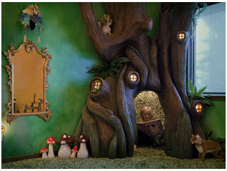 Seorang Ayah Ciptakan Fairy Tree di Kamar Putrinya