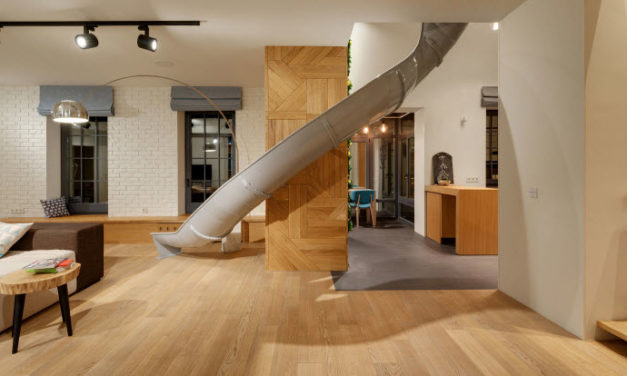 Ki Design Studio – Apartemen Dengan Seluncur ke Ruang Tamu